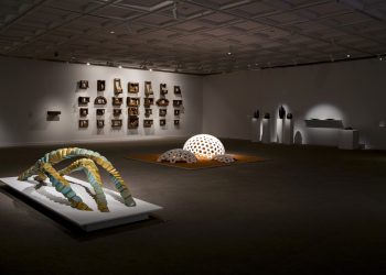 Installation view of HERE&NOW14 at the Lawrence Wilson Art Gallery, The University of Western Australia, Crawley, 2014
