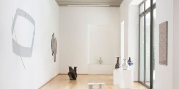 Installation view of The Evolution of Things at Officine Saffi, 2020, Milan