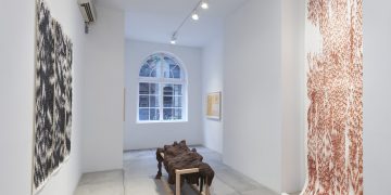 Magdolene Dykstra: all gilded landscapes and glistening shows fade at Jane Hartsook Gallery, New York