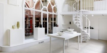 Sara Flynn ceramics at Erskine, Hall & Coe, London