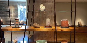 Listening to Clay at Joan B Mirviss LTD, New York